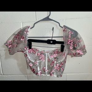 Lace crop top